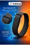 Nylon Band Compatible with Google Fitbit Air, Adjustable Breathable Woven Smartwatch Band. Lightweight soft sport replacement wristband, comfortable for fitness, workout and daily wear, Black - 3