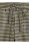 Khaki Relax Fit Plaid Men's Shorts - 2