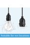 100CM E27 to E27 Vintage Light Socket Extender, String Lights Extension for Backyard, Porch, Garden - 4