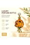30ml Luxury Frosted Glass Essential Oil Container, Refillable Perfume Vial with 3D Metal Floral Accents and Crystal Lid, Empty Decorative Bottle for Fragrance Storage and Gift Giving. - 5