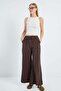 Elastic Waist Lace-Up Trousers - 2