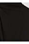 Özmarka New Season Black High Neck Gathered Blouse - 6