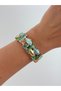 Fish Coral Detailed Aquarium Design Elastic Bracelet Marine Themed Bracelet