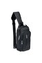 Premium Chest Crossbody Bag Small Shoulder Backpack for Men ( BLACK ) SBP9057 - 4