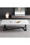 Coffee Table Large Capacity Table Storage Simple Living Room Table Modern Tea Table Small Unit Square Living Room Simple Small Tea Table Design（Imitation White Marble）