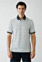 Striped Regular Fit Buttoned Polo Collar T-Shirt