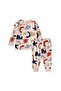 Patterned Pajama Set 2-10 Beige - 2