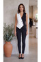 Women's Zero Sleeve V-Neck Buttoned Colorblock Atlas Vest - 7