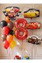 Cars Themed Cars Lightning Mcqueen Concept 8-Year-Old Balloon Set 15 Pieces - Large Size Cars Mater Balloon & Cars Cruz Ramirez Balloon Birthday Set