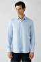 Long Sleeve Regular Fit 100% Linen Sports Shirt