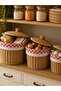 Wicker Multi-Purpose 3-Piece Fabric Basket Organizer 20-24-28 cm - 2
