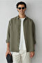 Long Sleeve Oversize Striped Modal Blend Shirt - 6