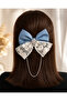 Blue Color Automatic Buckle with Ribbon Figure - 2