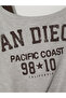 Gray Boat Neck Soft Touch Women's Sweatshirt - 2