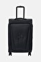 26 Inch Embossed Logo Check-In Spinner Luggage, Black