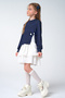 Cotton Skirt Detailed Knitwear Comfortable Fit Dress - 2