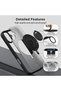 غطاء حماية لهاتف آيفون 16 مع حلقة مغناطيسية دوارة وحامل وحلقة سيليكون للإمساك باليد، متوافق - 5