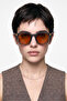 Ravendor Matt Grey Orange Sunglasses