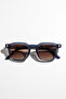 Ravendor Matt Blue Brown Men's Sunglasses - 4