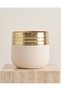 Gold And Ivory Metal Two-Tone Planter 23.5x27cm - 2