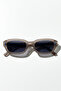 Zaravio Matt Grey Blue Sunglasses - 4