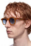 Ravendor Matt Orange Blue Gradient Men's Sunglasses - 3