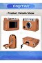 Mini EVO Camera Case PU Leather in Lychee Texture for Instax Mini EVO Camera - Brown - 4
