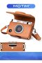 Mini EVO Camera Case PU Leather in Lychee Texture for Instax Mini EVO Camera - Brown