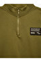 Cotton Zippered Long Sleeve Printed Stand Collar Sweatshirt - 3