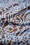 Blue Brown Leopard Pattern Fabric 100X150 cm for Patchwork and Sewing - 2