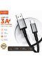 USB to Type-C Cable 1M, 27W Fast Charging Nylon Braided Cable, 480Mbps High Speed Data Transfer & Sync, Durable Charging Cord with Safety Protection - 4