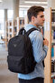 Black Backpack with Mesh Side Bottle Compartment for High School, University, School, Work and Daily Use - 2