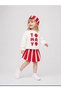 Tomayo Printed Striped Thin Linen Skirt (Adjustable Elastic) with Gift Hat (with Bow) Girls' 3-Piece Set - 3