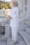 Hidden Placket Buttoned Tunic White Hm2948 - 4