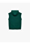 Three Thread Printed Oversize Hooded Sleeveless Sweatshirt - 2