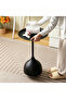 Round Coffee Table, Modern Bedside Table, Sofa Side Table End Table for Living Room, Bedroom, Office ,Black - 3