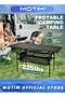 Folding Tables Camping Roll Up Aluminum Portable Square Table with Storage and Carrying Bag for Outdoor BBQ Picnic Backyard Home (95x55x50cm) - 5