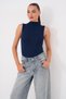 Women's Half Fisherman Sleeveless Blouse 265076 - 3