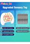 Quick Push Bubble Game with 4 Fun Game Modes, Educational Push Pop Game, Mini-Handheld Fast Speed Push Game Console with Light and Sound, Fun Electronic Push It Pop Fidget Toys, Creative Antistress To - 6