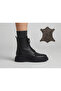 Genuine Leather, Fur Inside, Lace-Up, Zippered Boots, Women's Shoes