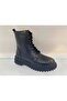 Genuine Leather, Fur Inside, Lace-Up, Zippered Boots, Women's Shoes - 2