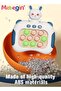 Quick Push Bubble Game with Lanyard and 4 Fun Game Modes, Rabbit-shaped Push Pop Game, Mini-Handheld Fast Speed Push Game Console with Light and Sound, Fun Electronic Push It Pop Fidget Toys, - 5