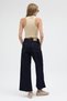 Uca Jeans Women's Dark Navy Blue Wide Leg High Waist Loose Leg Jeans - 8