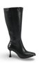 Gemma Lia Women's Pointed Toe Thin Heeled Boots 0012624 Black Skin - 5