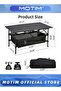 Folding Tables Camping Roll Up Aluminum Portable Square Table with Storage and Carrying Bag for Outdoor BBQ Picnic Backyard Home (95x55x50cm) - 7
