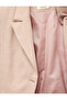 Wide Collar Pocket Detailed Buttoned Blazer Jacket - 4