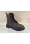 Genuine Leather, Fur Inside, Lace-Up, Zippered Boots, Women's Shoes - 2