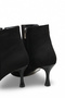 Aurora Vera Women's Pointed Toe Heeled Boots 0012503 Black Suede - 2