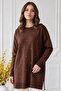 Stoned Mercerized Tunic N3225 Brown