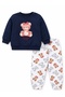 Girls 2-Piece Graphic Sweatshirt & Printed Jogger Pants Set - 3